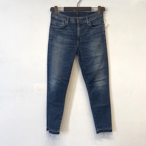 Citizens Of Humanity Denim - Citizens of Humanity Size 29 Blue Rocket Crop High Rise Skinny Jeans Slim Denim